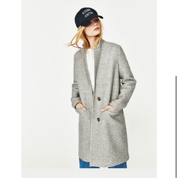 Zara Grey coat - Picture 2 of 5